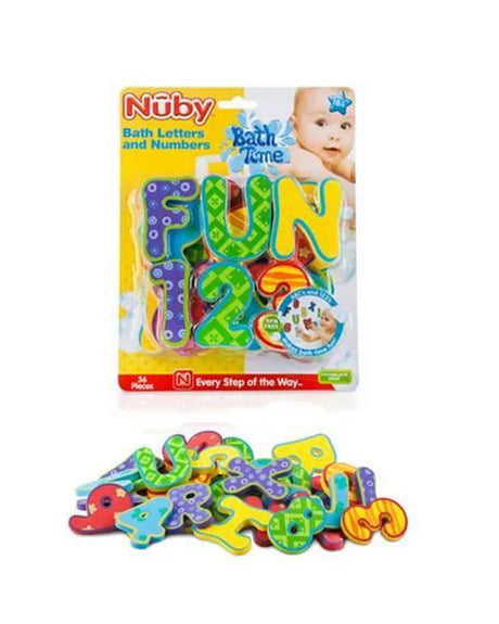 Nuby Jouet de Bain Alphabet & Chiffre En Mousse 12m+