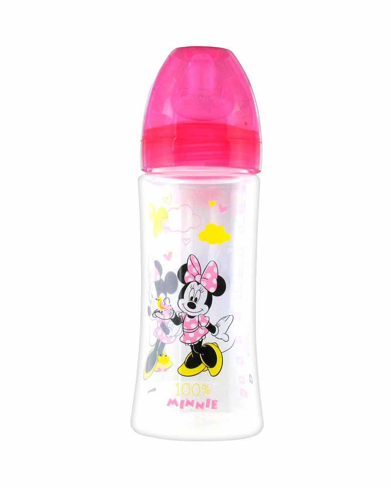 Biberon Dodie Anti-Colique Initiation+ 330ml (+6m) - Minnie Fushia