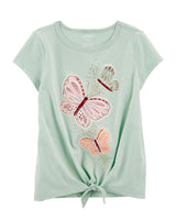 T-shirt en Jersey Papillon Carter's - Vert