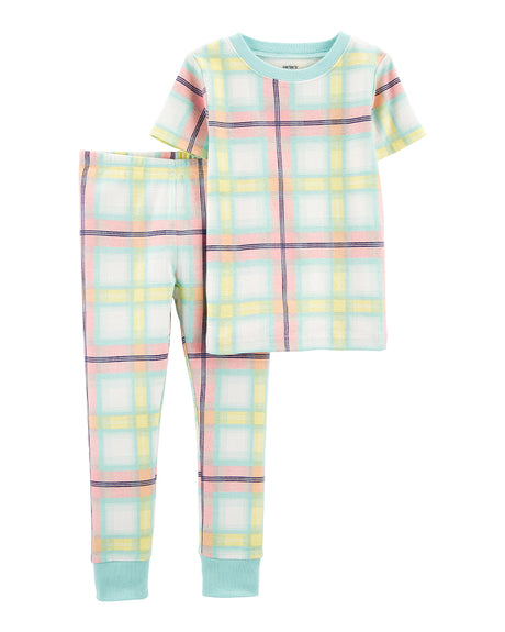 Pyjama 2 pièces en coton Carter's - Carreaux