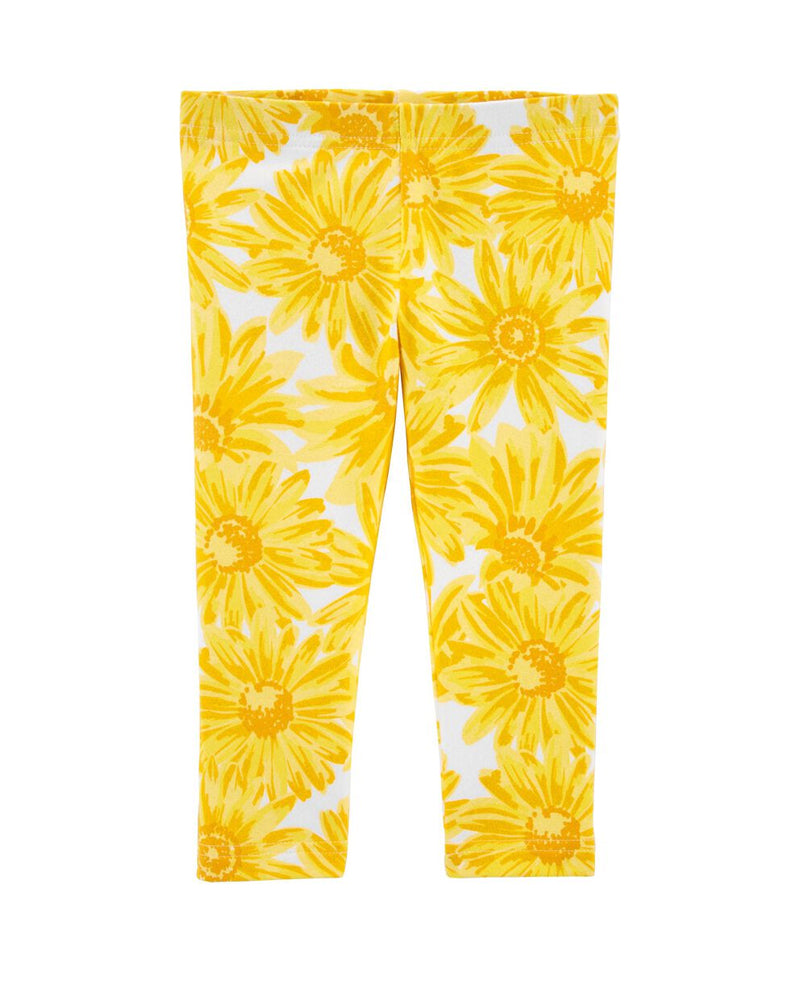 Legging Capri À Fleurs Carter's - Jaune