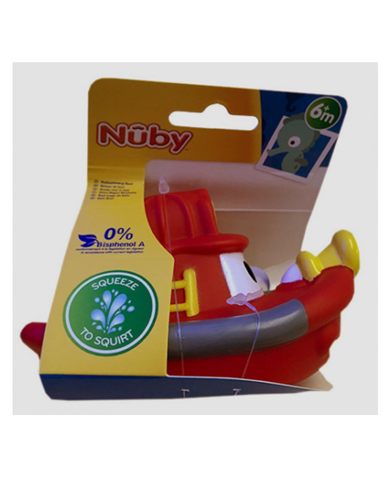 Bateau Arroseurs pour le bain Nuby 6m+ - Rouge