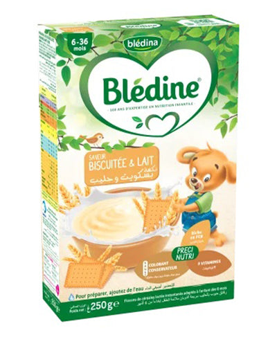 Blédine Céréales lactées instantanées - Saveur biscuitée & Lait 250g