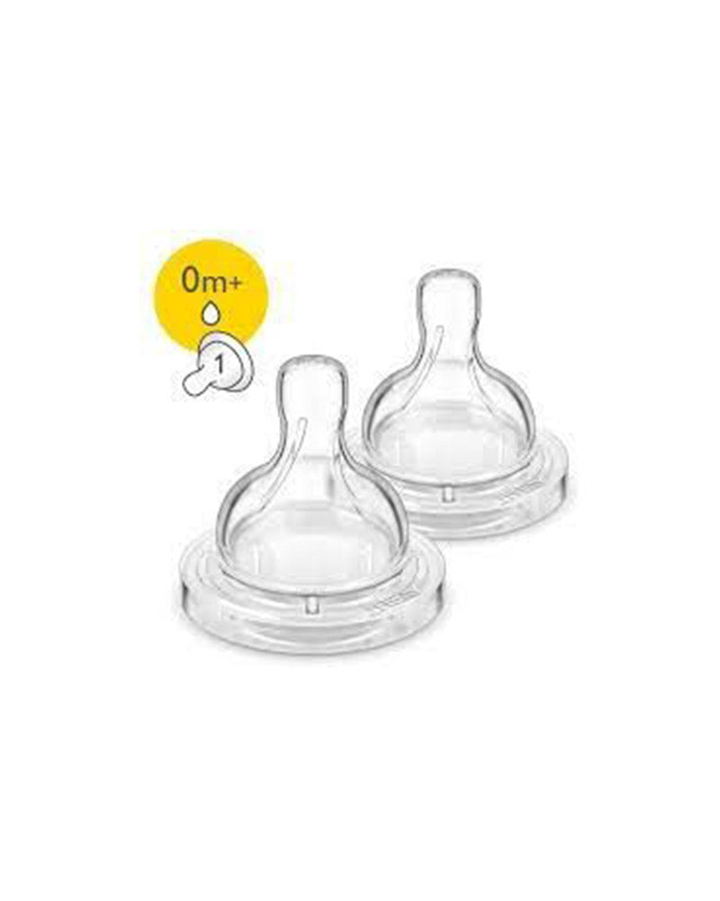 Avent 2 Classic Anti-Colic Teats Newborn Flow 0m+