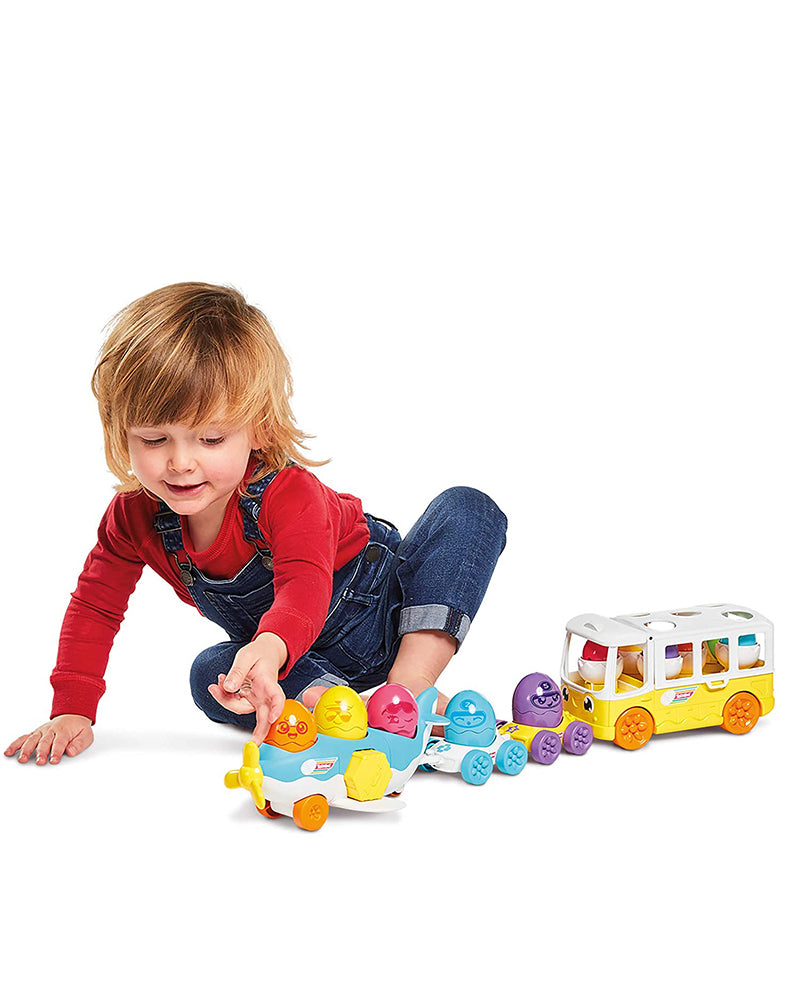 TOMY Toomies Le Bus des Oeufs Surprises 12-36m