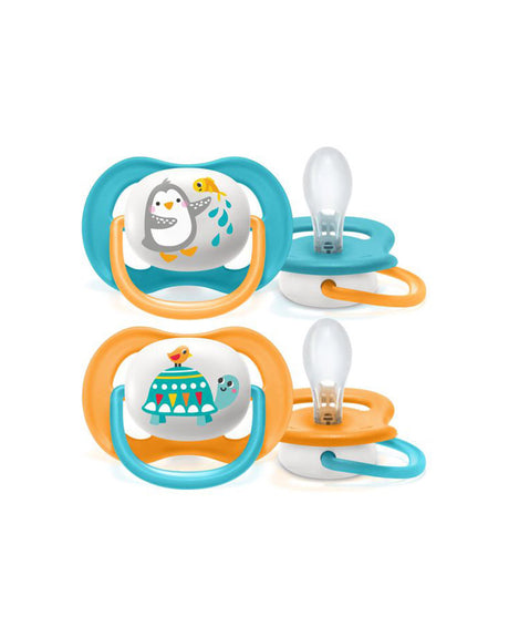 Avent Lot de 2 Sucettes Orthodontiques Ultra Air Animals 6-18m