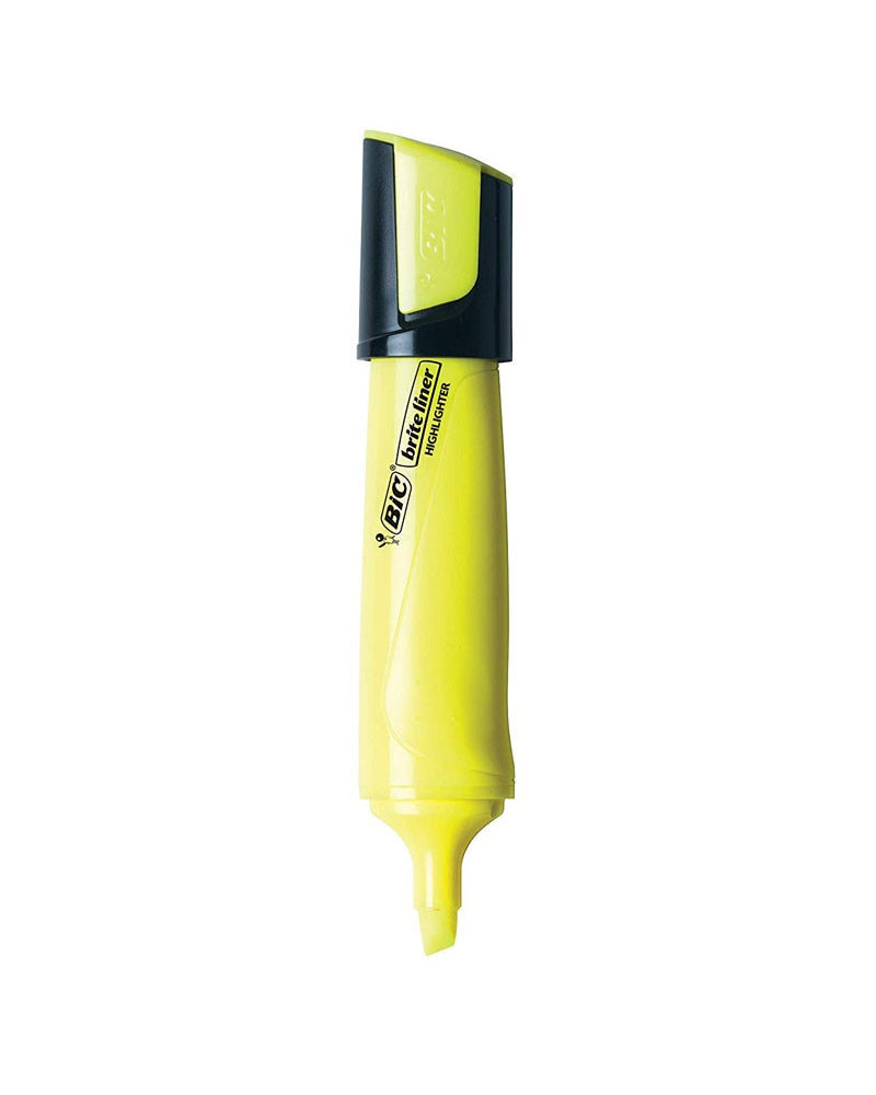 Marking Bic Fluorescent Highlighter Beveled Tip - Yellow