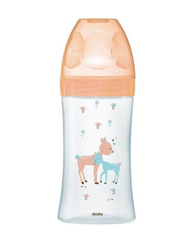 Dodie Anti-Colic Glass Bottle 270ml (0-6m) - Beige Doe