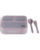 Lunchbox Bento avec Fourchette et Cuillère Citron - Violet