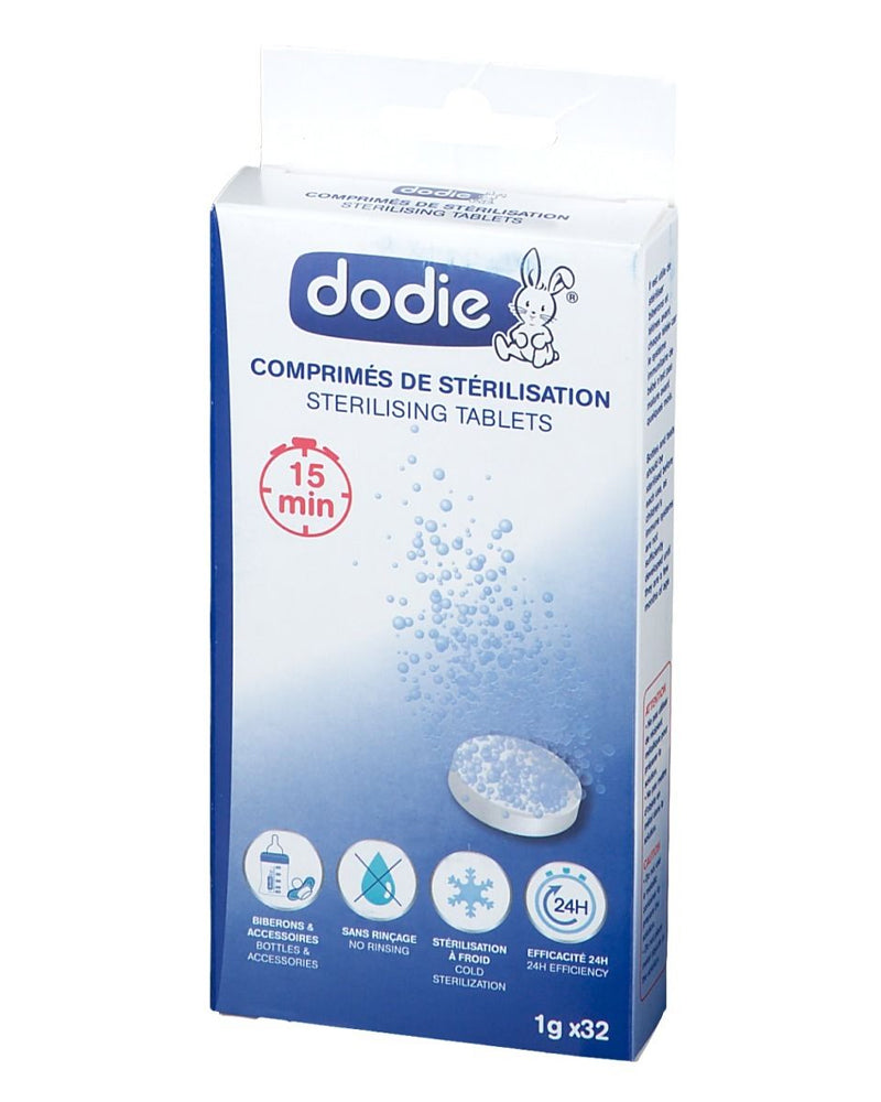 Dodie Comprimés de Stérilisation Biberons & Tétines x32