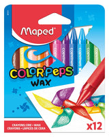 Maped Boîte de 12 Crayons Cire Wax