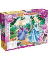 Cinderella 150Pcs Coloring Double-Sided Puzzle + Markers