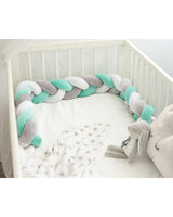 Kiokids 150cm Protective Braid for Cradle and Bed 0M+ - Gray&Green