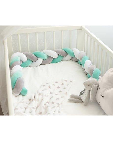 Kiokids 150cm Protective Braid for Cradle and Bed 0M+ - Gray&Green