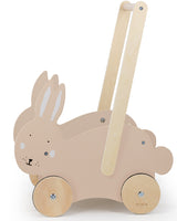 Trixie Trotteur à pousser en bois - Mrs. Rabbit