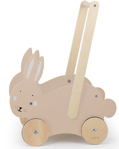 Trixie Trotteur à pousser en bois - Mrs. Rabbit