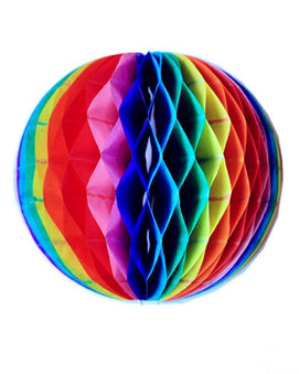 Boules de papier arc-en-ciel