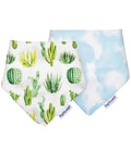 Tiny Twinkle Pack of 2 Bandana Bibs - Cactus