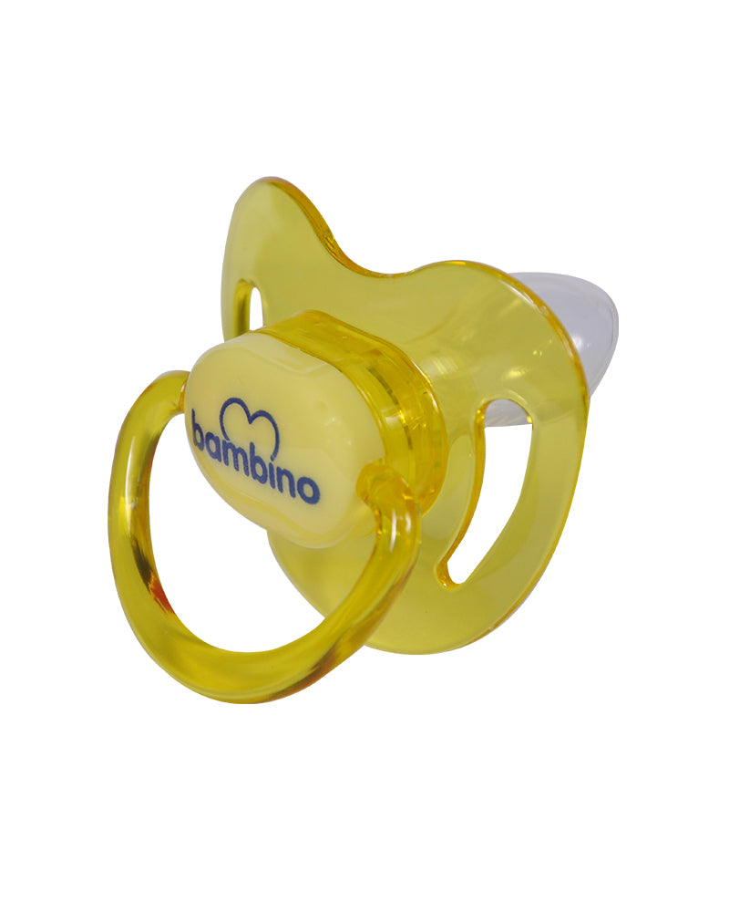 Orthodontic Silicone Pacifier Yellow Bambino 6-18m Wlidaty