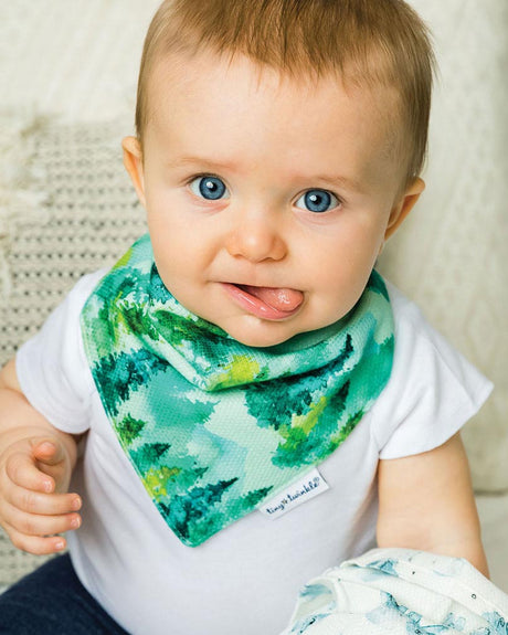 Tiny Twinkle Pack of 2 Bandana Bibs - Forest