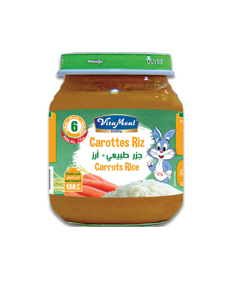 Vitameal Pot Carottes et Riz 130g