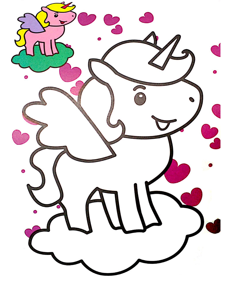 Mon Bloc coloriage - Licornes