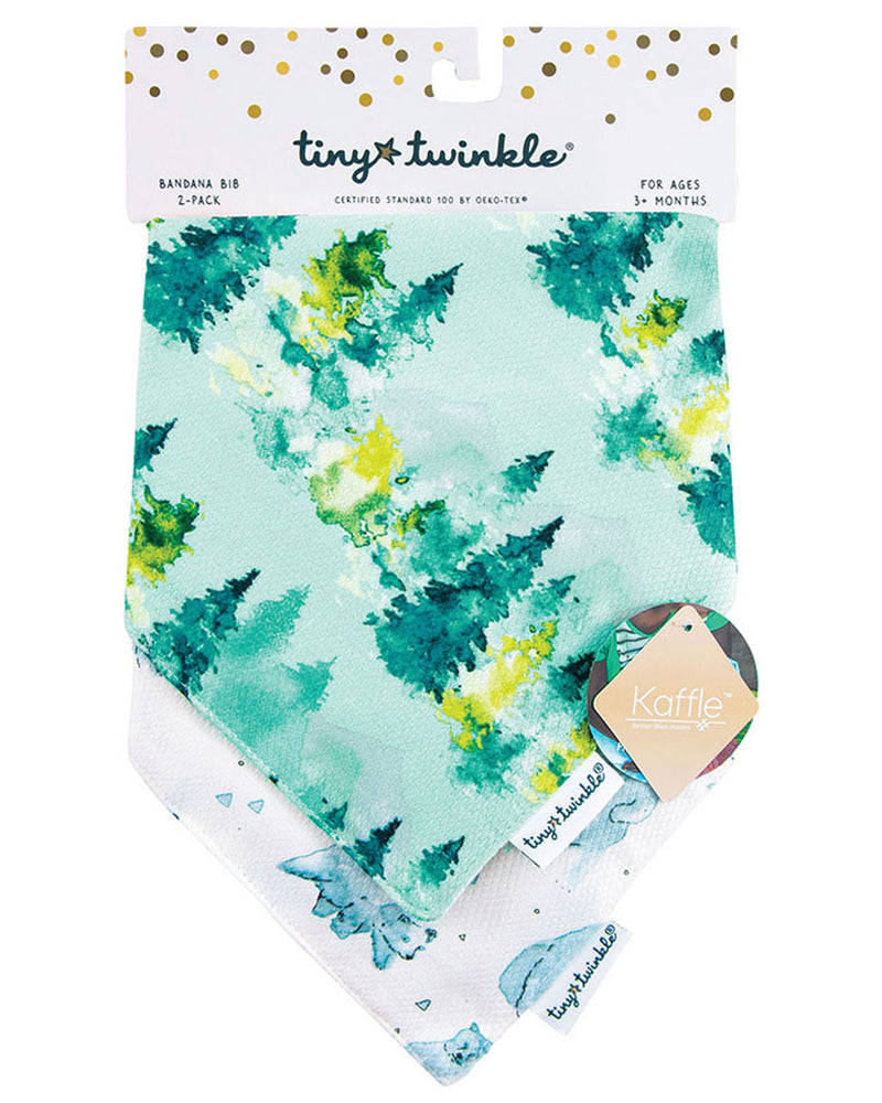 تايني توينكل مجموعة من 2 مريلة باندانا - غابة