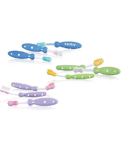 Set de Brosses à dents 3 Pièces Nûby - Bleu