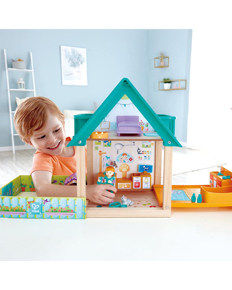 Jeu d imitation Hape Kit du petit vétérinaire - Docteur - Rue du Commerce Jeu d imitation Hape Kit du petit vétérinaire - Docteur - Rue du Commerce