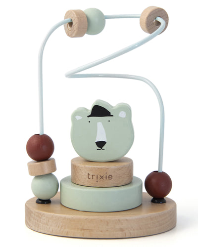 Trixie Labyrinthe à perles en bois - Mr. Polar Bear