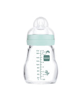 MAM Glass Baby Bottle 170ml - Blue