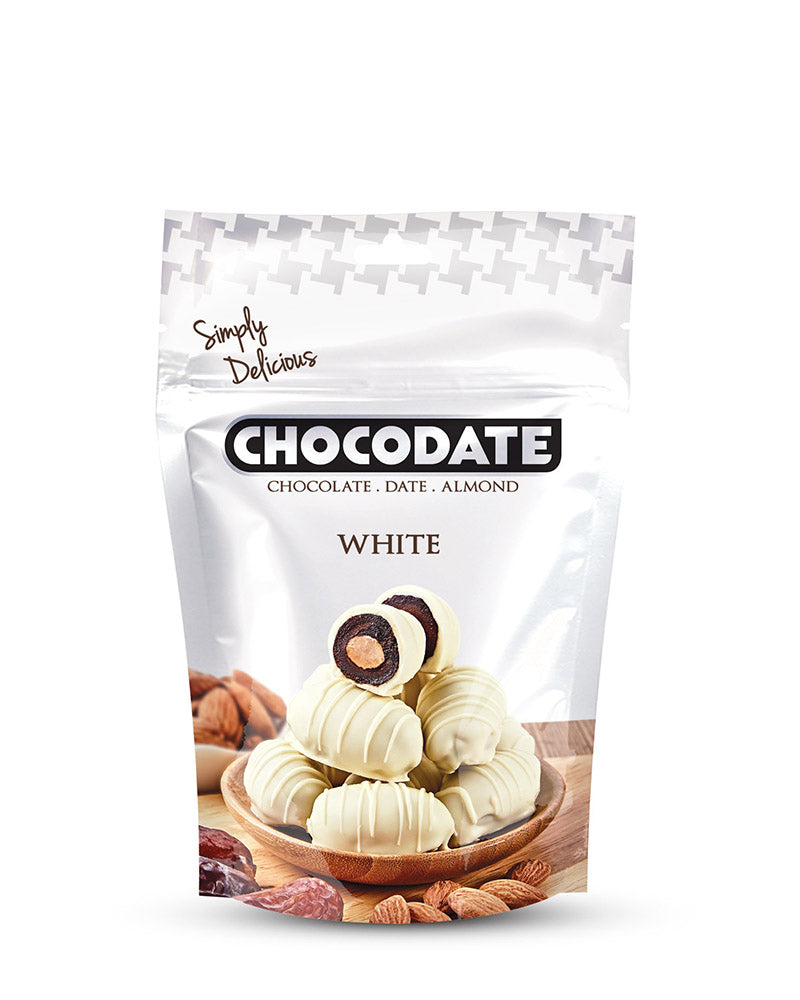 Chocodate Pouch White 100g