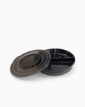 Twistshake 3 Compartment Plate with Lid - Black