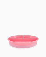 3 Compartment Plate With Lid - Pink