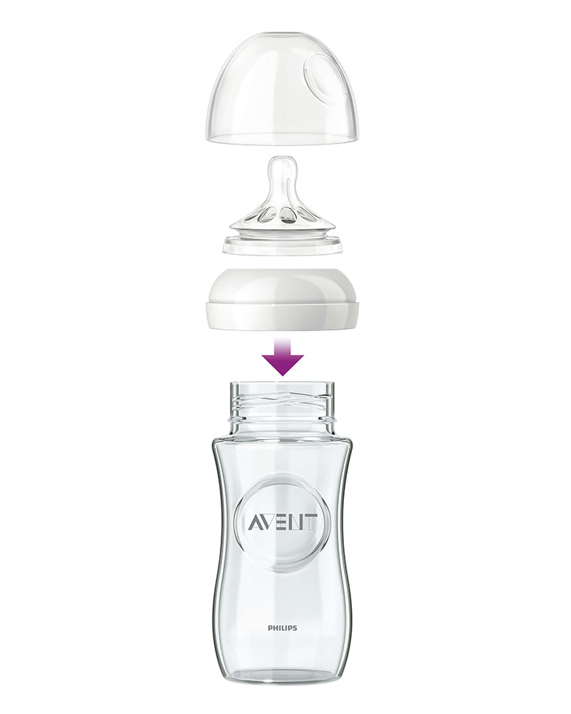 Philips Avent Biberon Natural en Verre - 240ml