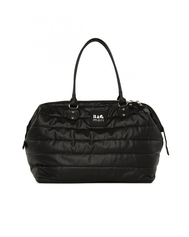 BAGmori Sac à langer spacieux Noir Capitonne