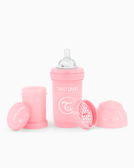 Biberon Anti-Colique Twistshake 180ml 0M+ - Rose