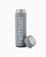 Twistshake 420ml Hot or Cold Insulated Bottle - Gray