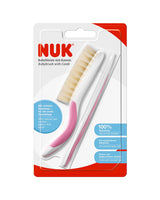 Brosse et Peigne Bébé Extra Souple NUK - Rose