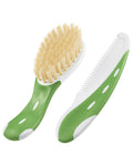 NUK Cepillo y peine para bebé extra suave - Verde