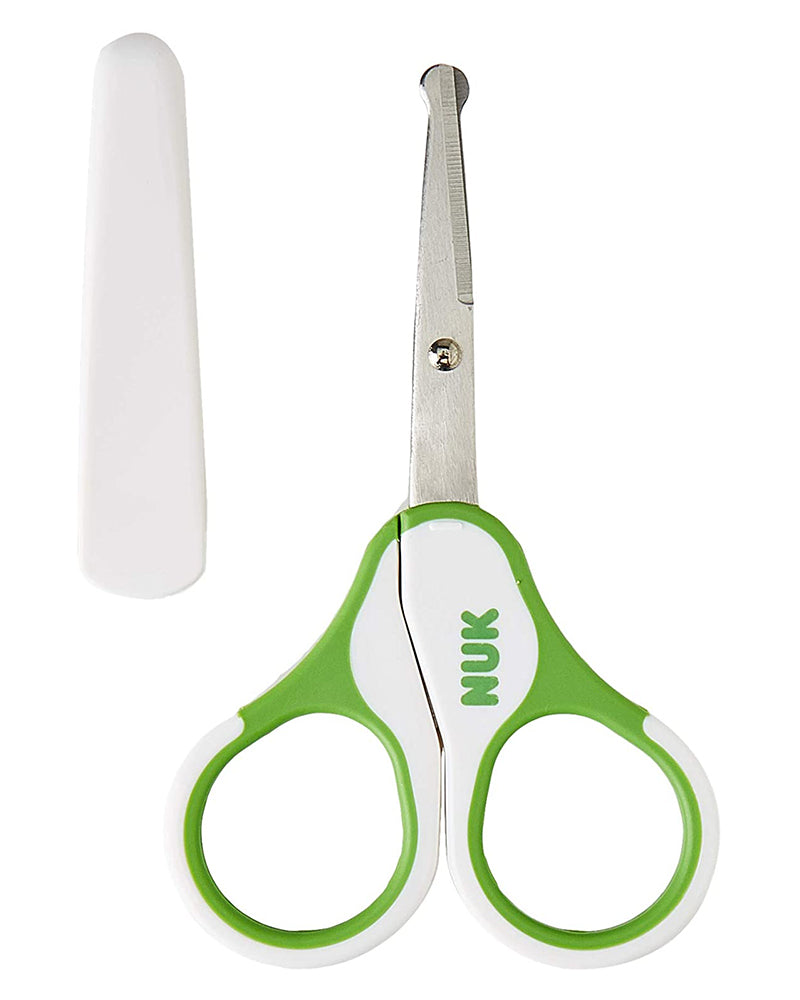 Scissors with NUK case - Green