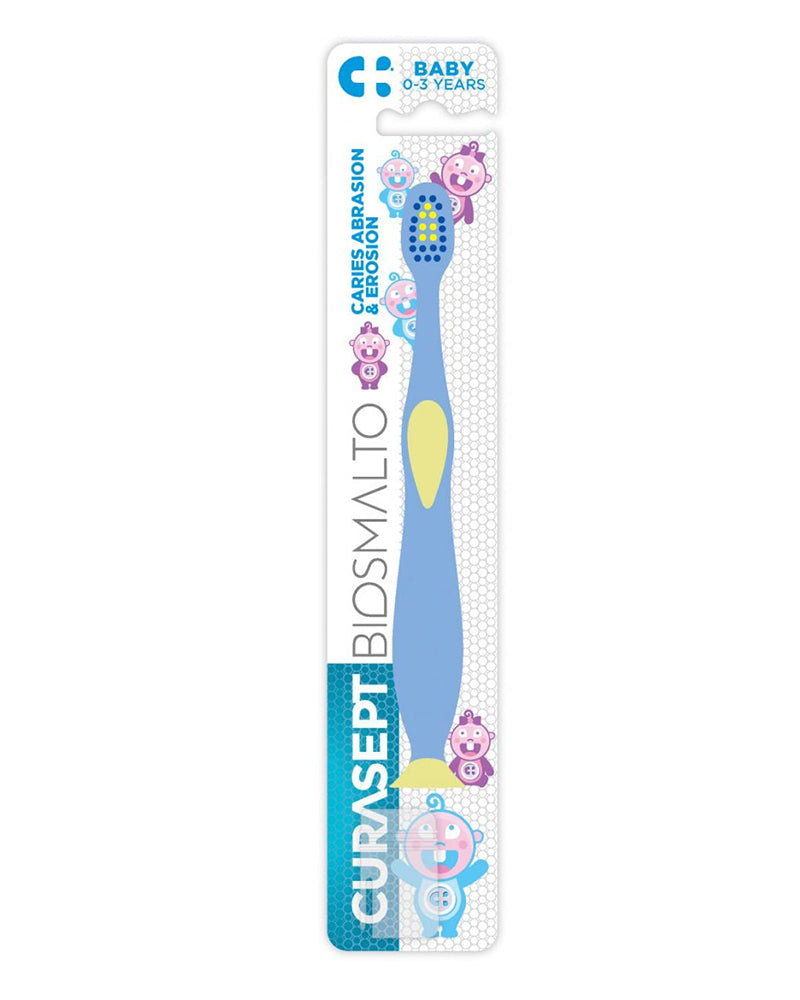 Curasept Biosmalto Toothbrush 0-3 years - Blue