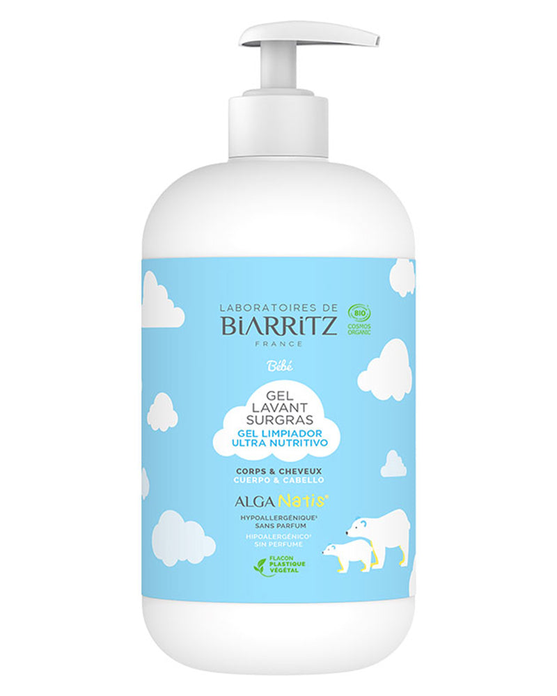 Gel Lavant Surgras Certifié Bio 500ml -  Laboratoires de Biarritz