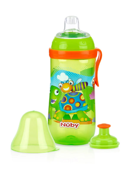 Offre : Gourde Nûby Anti-Goute Sportif avec Couvercle 18M+ 360ml Vert = Bol en Bambou Gratuit