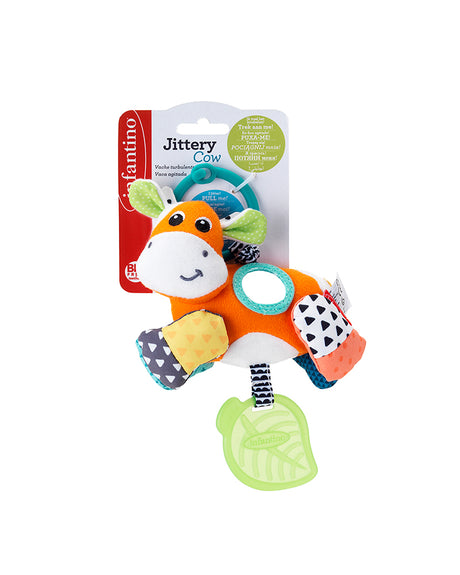 Infantino Hochet Vache Multi Texturés