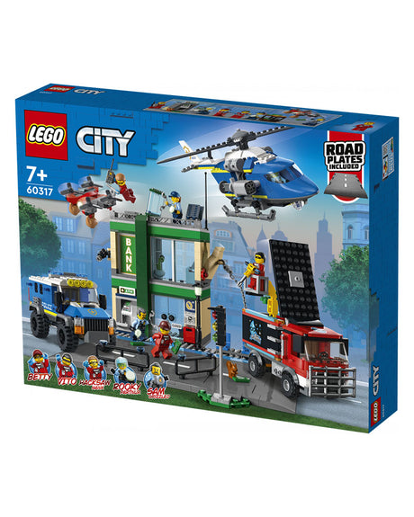 Lego City Police -La Course-Poursuite de La Police À La Banque- 915 pièces 7A+