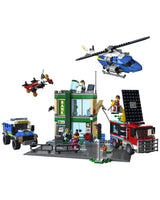 Lego City Police -La Course-Poursuite de La Police À La Banque- 915 pièces 7A+