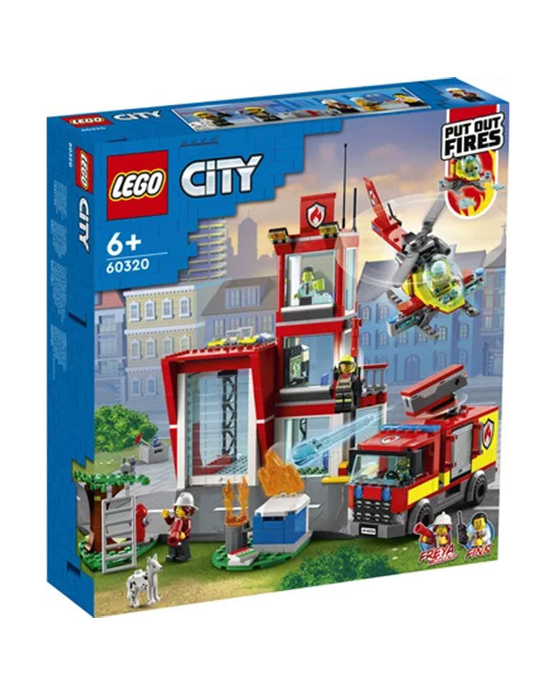 Lego City Pompiers - La Caserne Des Pompiers- 517 pièces 6A+