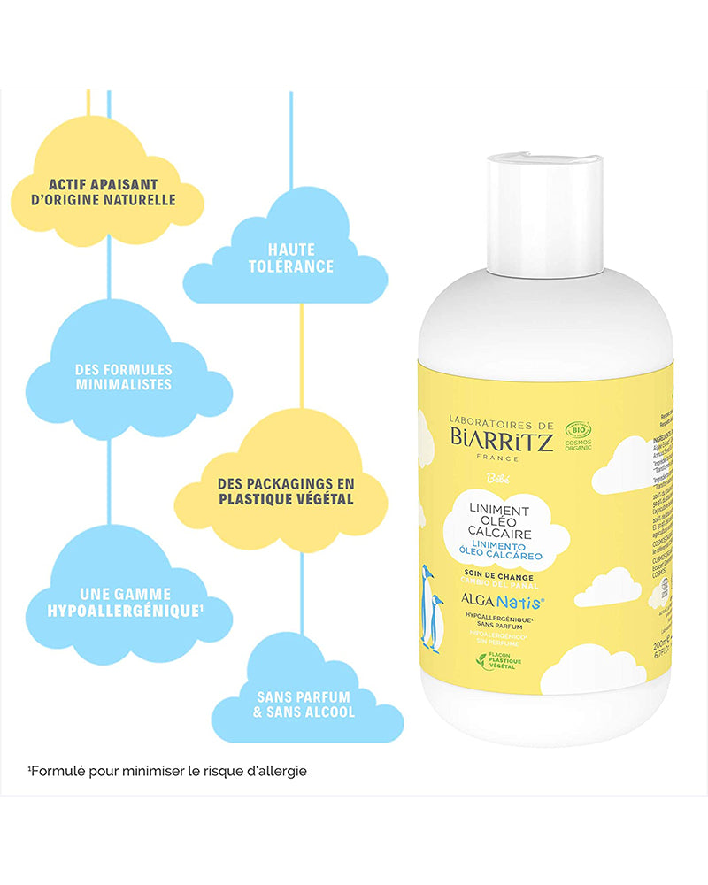 Liniment Oléo-Calcaire Certifié Bio 200ml - Laboratoires de Biarritz