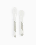Juego de 2 cucharas de entrenamiento Twistshake - Blancas